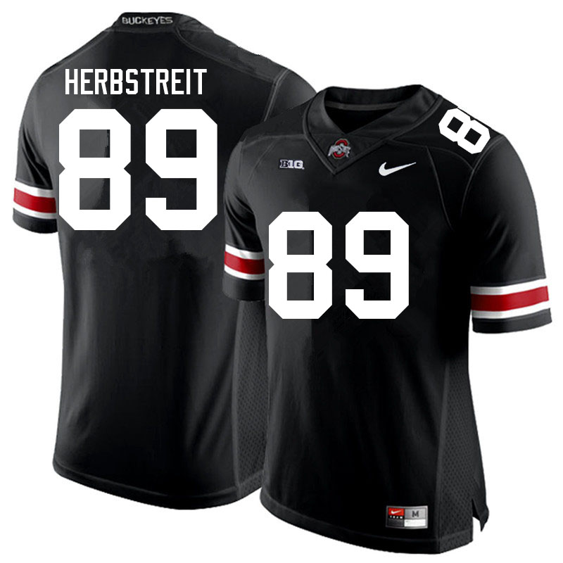 Ohio State Buckeyes #89 Zak Herbstreit College Football Jerseys Sale-Black